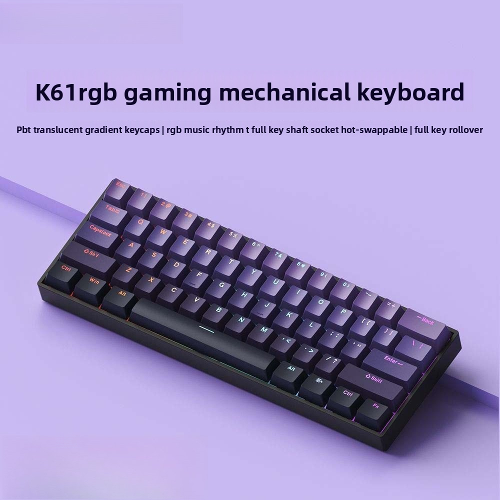 Gaming Keyboard Mobile - Keyboard mekanis 60% nirkabel bluetooth 2.4G