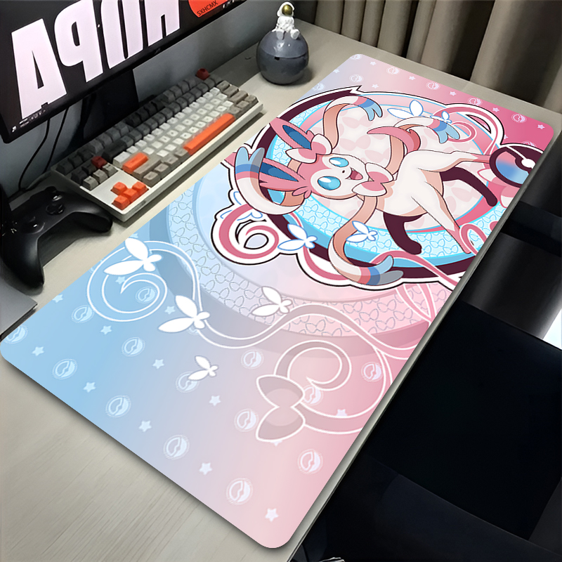 Gaming Keyboard Tactile - Alas Mouse Lucu Merah Muda Besar