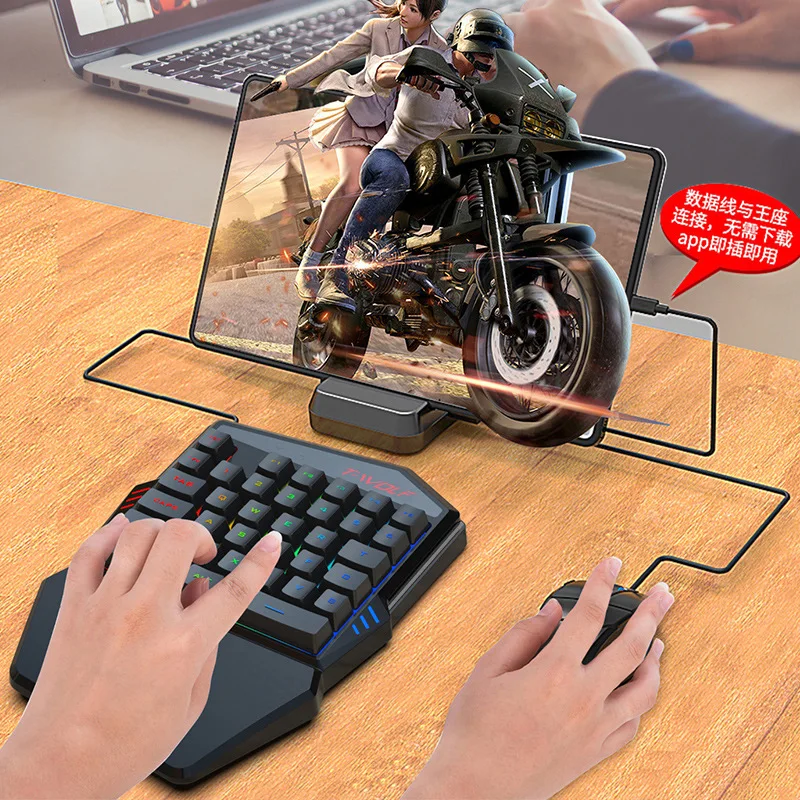 T-WOLF TF900 satu tangan Keybo - Gaming Keyboard Mobile ulasan dan harga