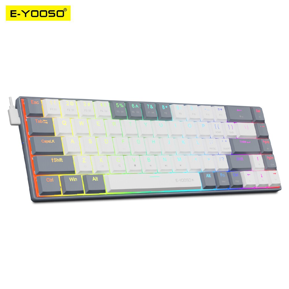 E-YOOSO A68 RGB Keyboard Gamin - Gaming Keyboard Mobile ulasan dan harga