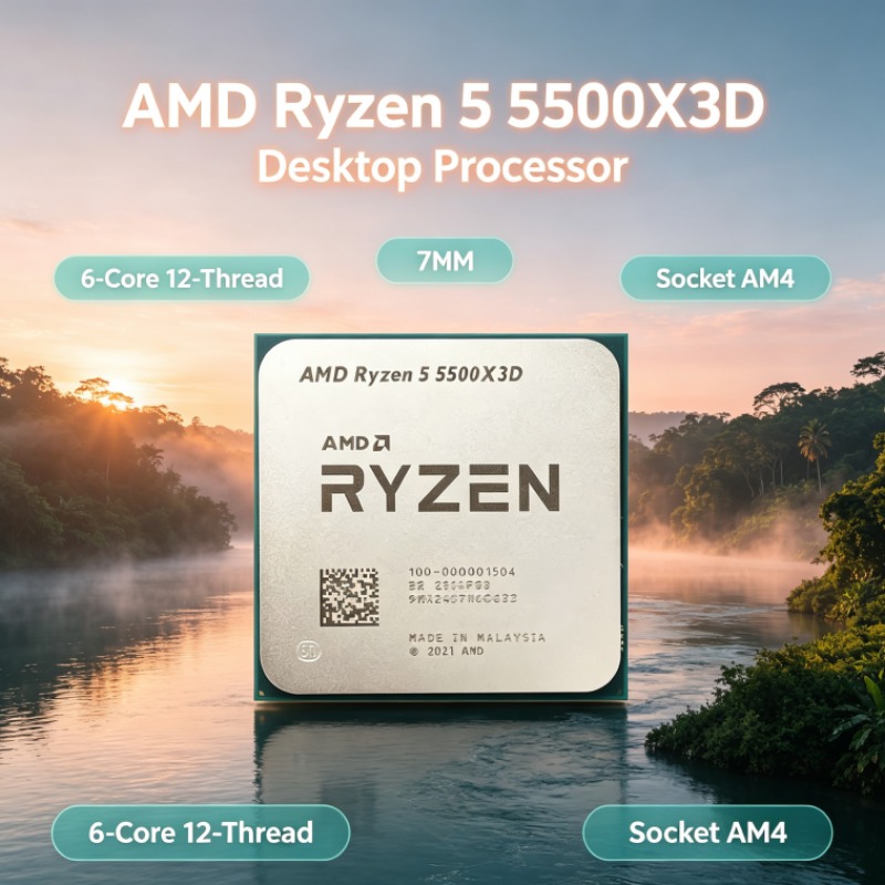 AMD Ryzen 5 5500X3D CPU Gaming - Amd Cpu Ryzen 5 ulasan dan harga
