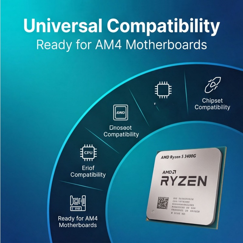 Prosesor PC Ryzen 5 3400G APU  - Amd Cpu Ryzen 5 ulasan dan harga