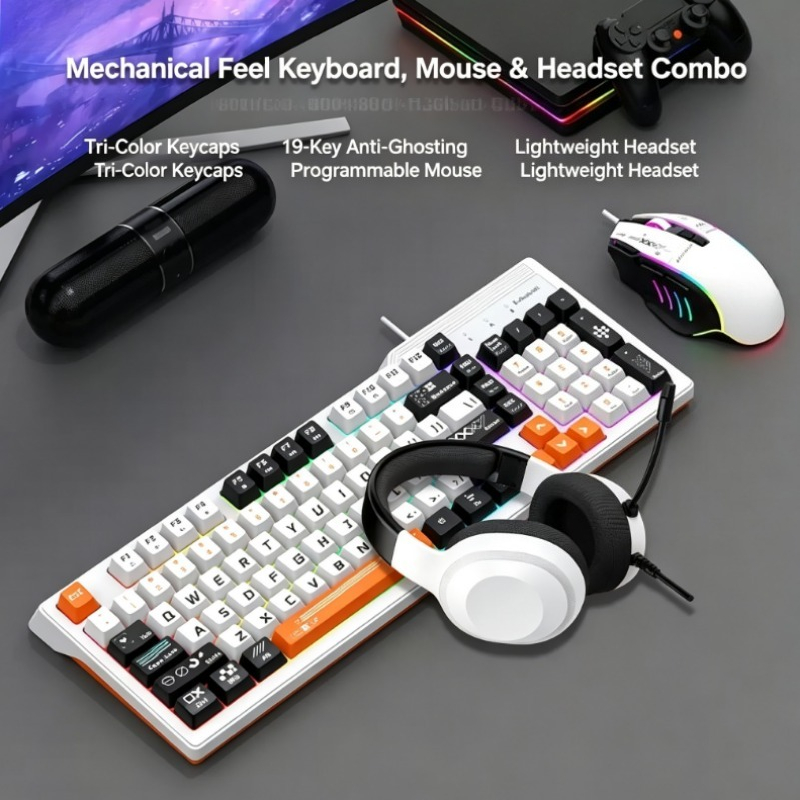 K8pro 3 In 1 Gaming Combo Set  - Gaming Keyboard Mouse Set ulasan dan harga
